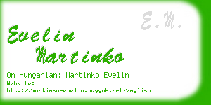 evelin martinko business card